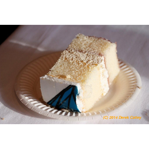 Commemorative cake - the last piece